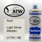 Preview: Audi, Light Silver Metallic, LY7W / 5B: 400ml Sprühdose, von ATW Autoteile West.